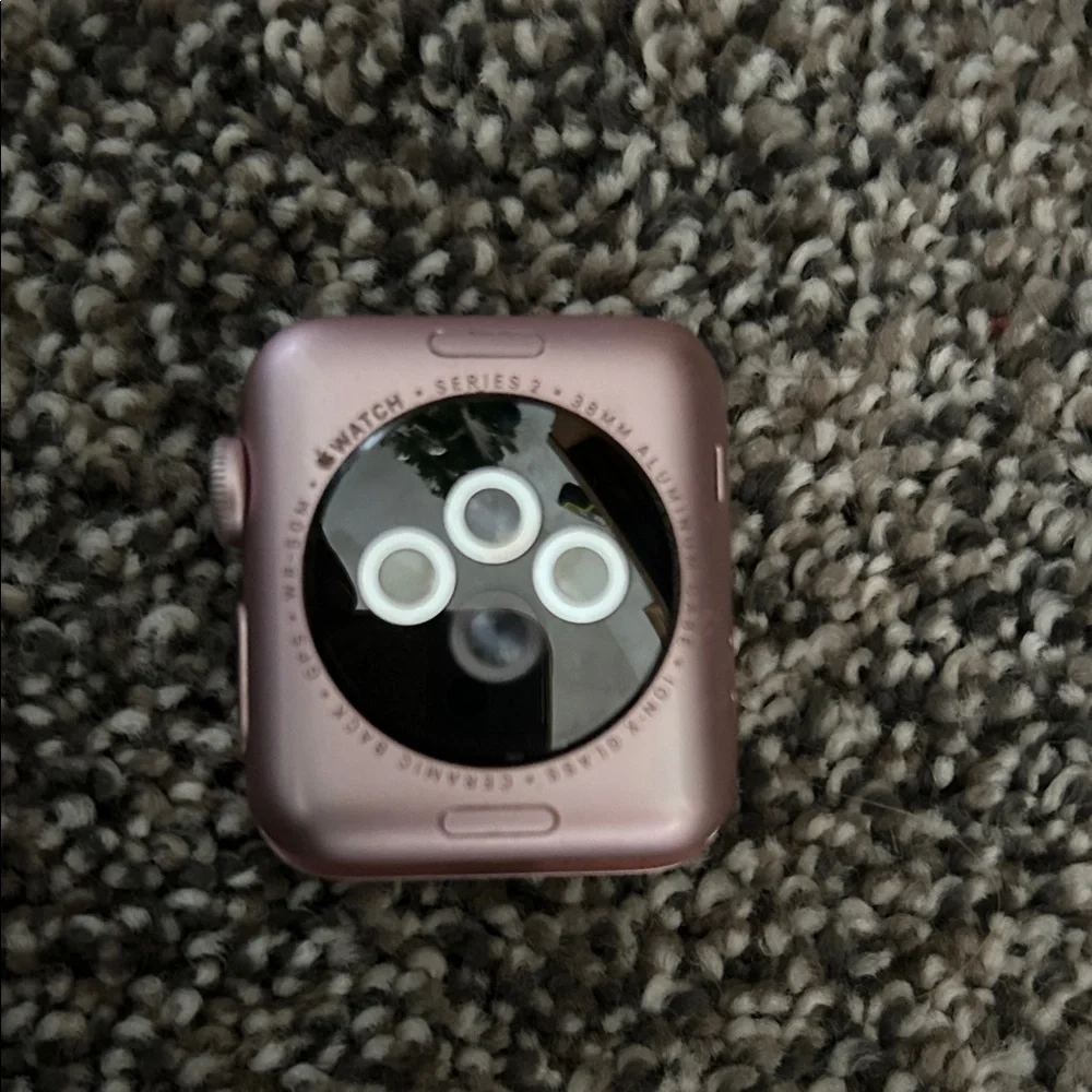 Apple Pink Smartwatch Case with Black Face